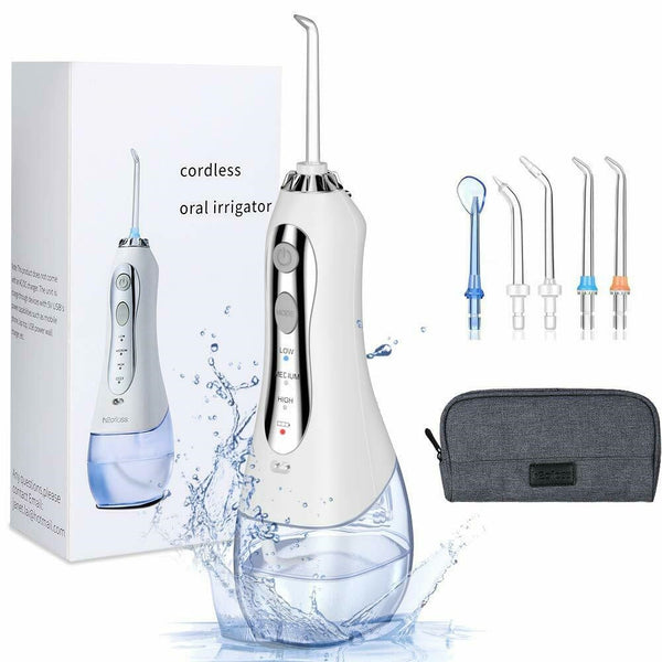 Oral Irrigator 300ml Portable Dental Water Flosser Jet USB Rechargeable Water Floss Waterproof Irrigator Dental Teeth Cleaner