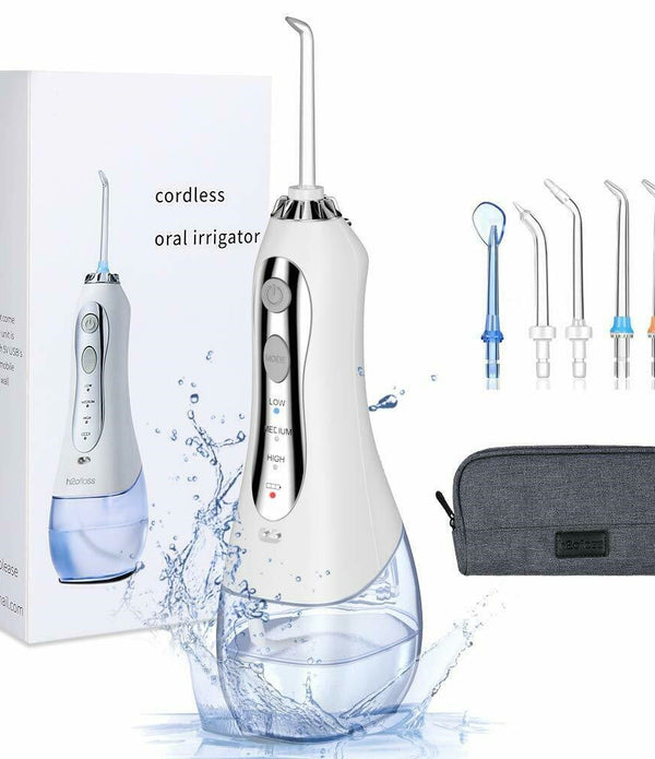 Oral Irrigator 300ml Portable Dental Water Flosser Jet USB Rechargeable Water Floss Waterproof Irrigator Dental Teeth Cleaner