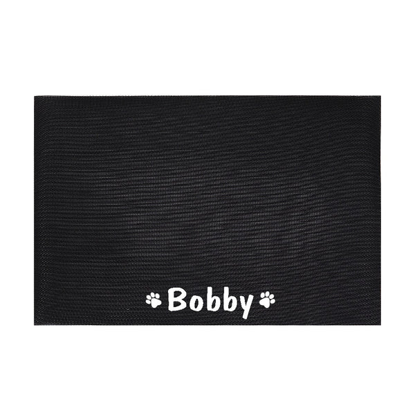 Personalized Pet Bowl Mat Waterproof Dog Cat Placemat For Dog Cat Custom Name Pet Food Pad Bowl Drinking Feeding Mat Easy Wash