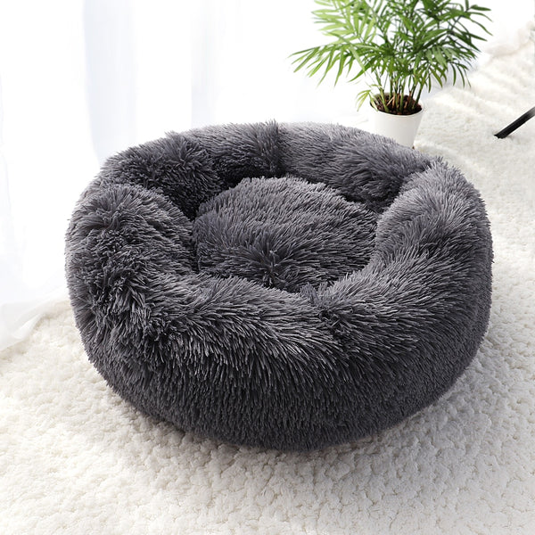 New Warm Dog Cat Bed Round Long Plush Cat&#39;s House Cave Pet Kitten Cushion Basket Sleepping Mat for Cats Small Dog Chihuahua Nest