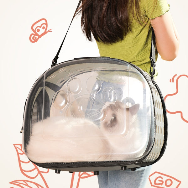 TNLY Cat Space Capsule Transparent Cat Carrier Bag Breathable Pet Carrier Small Dog Cat Backpack Travel Cage Handbag for Kitten