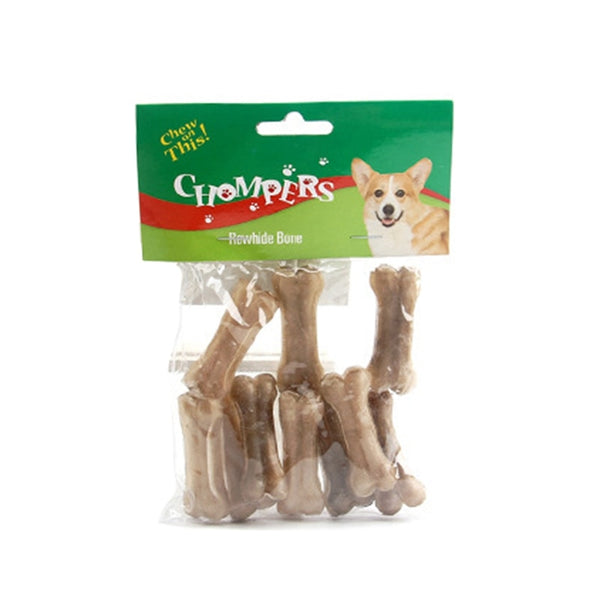 New Dog Bones Chews Toys Supplies Leather Cowhide Bone Molar Teeth Clean Stick Food Treats Dogs Bones for Puppy Accessories