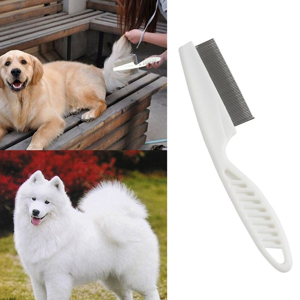 Home Pet Animal Care Protect Flea Comb for Cat Dog Pet Stainless Steel Comfort Flea Hair  Comb