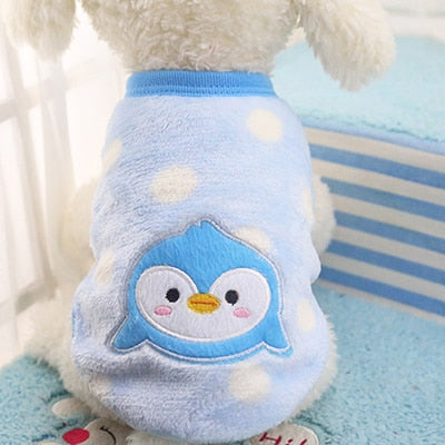 Cartoon Fleece Pet Dog Clothes For Small Dogs Coat Jacket Winter Warm Pet Clothing For Dog Clothes Sweater Chihuahua Clothes XXS