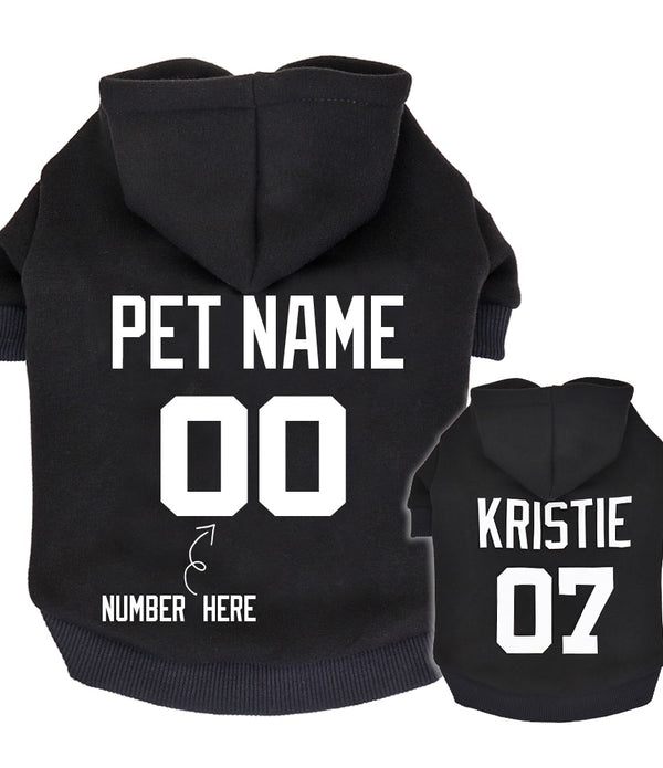 Custom Dog Hoodies Large Dog Clothes Personalized Pet Name Clothing French Bulldog Clothes for Small Medium Large Dogs XS-6XL