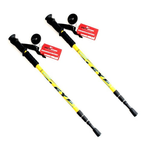 2Pc/Pair 135CM Walking Stick Trekking Aluminum alloy Climbing Stick Telescopic Running Trail Canes Shockproof Hiking Accessories