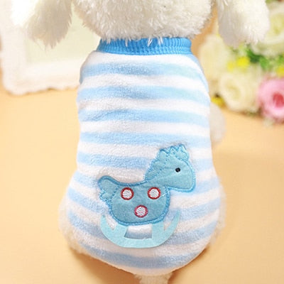 Cartoon Fleece Pet Dog Clothes For Small Dogs Coat Jacket Winter Warm Pet Clothing For Dog Clothes Sweater Chihuahua Clothes XXS