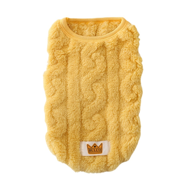 Fleece Pullover Pet Clothes Cute Wavy Double-sided Puppy Kitten Coats Sweater for Small Medium Dogs Cats Warm Winter Outfit