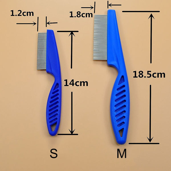 Pet Hair Shedding Comb Stainless Steel Flea Comb for Cat Dog Pet Comfort Flea Hair Grooming Comb Dog Cat Fur Removal Brush