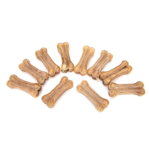 Funny 10Pcs/Lot Chews Snack Food Treats Dogs Bones For Pet Dog Tooth Chewing Toys Supplies