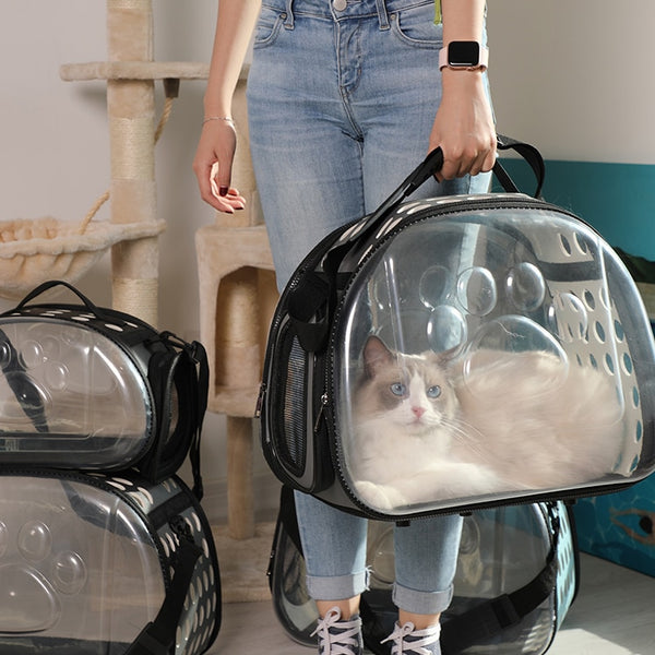 TNLY Cat Space Capsule Transparent Cat Carrier Bag Breathable Pet Carrier Small Dog Cat Backpack Travel Cage Handbag for Kitten