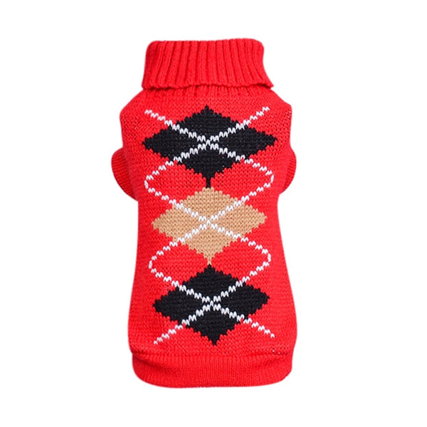 Winter Dog Coat Sweater Christmas Clothes Warm Soft Knitting Pet Dog Vest Sweater For Small Medium Dogs Chihuahua Yorkshire