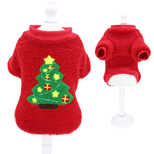 Christmas Dog Clothes T-shirt Cute Puppy Cat Christmas Clothes Costume New Year Pet Clothing Outfit For Chihuahua Yorkshire