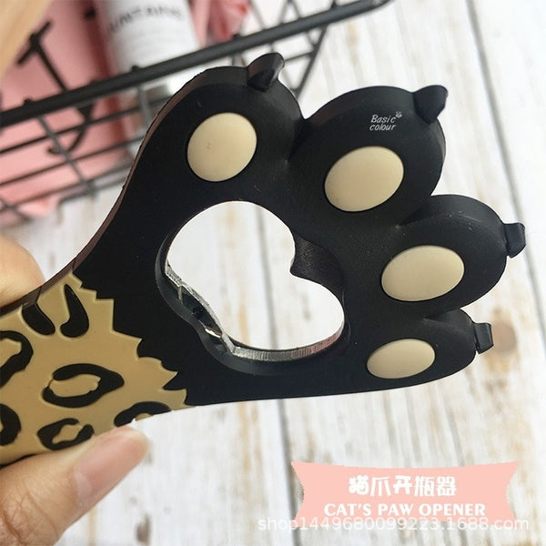 Creative Bottle Opener Cartoon Cat Claw Bottle Opener Magnetic Household Refrigerator Bar Beer Bottle Opener Kitchen Accessories