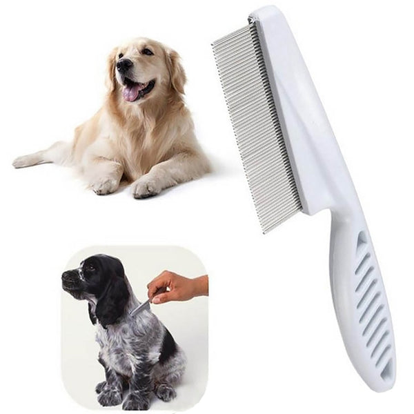 Pet Hair Shedding Comb Stainless Steel Flea Comb for Cat Dog Pet Comfort Flea Hair Grooming Comb Dog Cat Fur Removal Brush