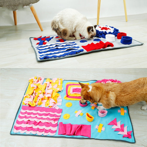 Dog Mat Sniffing Pad Blanket Puppy Training Puzzle ToyDog toys Pet Slow Feeder  Snuffle Mat IQ Foraging Skills Training Feeding