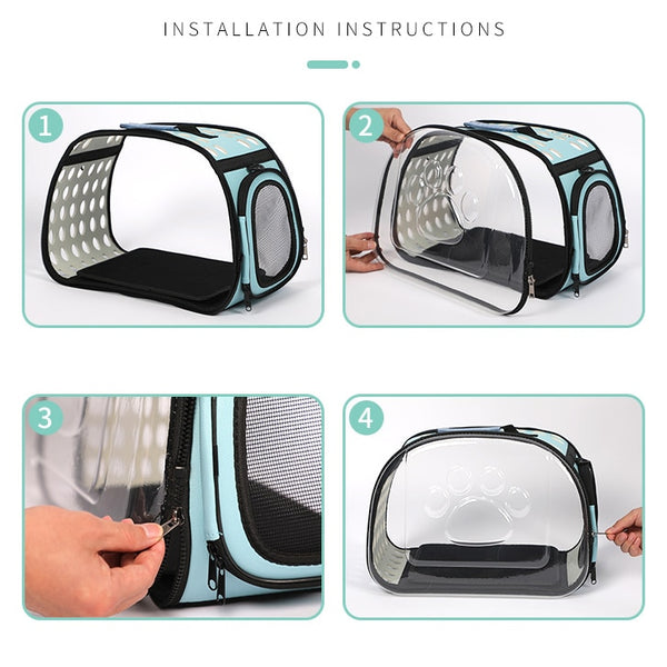 TNLY Cat Space Capsule Transparent Cat Carrier Bag Breathable Pet Carrier Small Dog Cat Backpack Travel Cage Handbag for Kitten