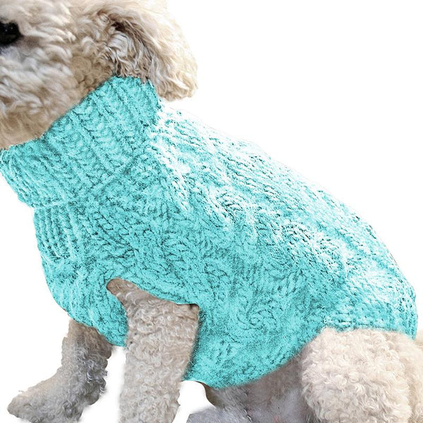 Warm Dog Sweater Winter Clothing Turtleneck Knitted Pet Cat Puppy Clothes Costume for Small Dogs Chihuahua Outfit Sweaters Vest