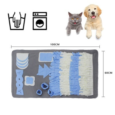 Dog Mat Sniffing Pad Blanket Puppy Training Puzzle ToyDog toys Pet Slow Feeder  Snuffle Mat IQ Foraging Skills Training Feeding