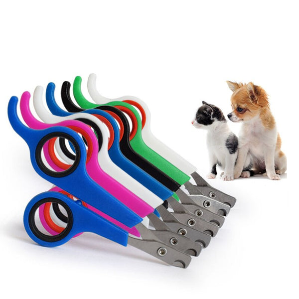 Multicolor Pet Nail Clippers Scissors Dog Cat Claw Cutter Grooming Trim Trimmers Toe Care Stainless Steel Grooming Clippers