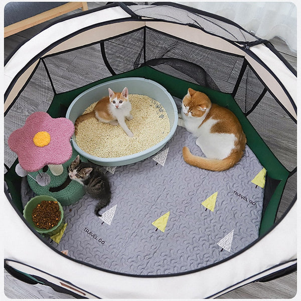 HOOPET Cat Delivery Room Detachable Summer Pet Tent Outdoor Dog Bed Folding  Dog Fance Cat Nest Dog Enclosure Cage for Cats Dogs