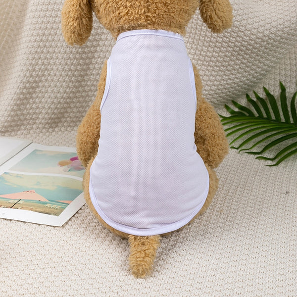 Dog Vest Small Dog Clothing Puppy Pet Cat T-shirt Thin Section Breathable Bottoming Puppy Shirt Soft Leisure Cat Vest