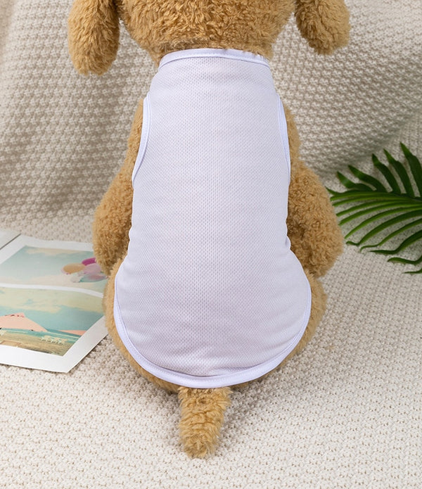 Dog Vest Small Dog Clothing Puppy Pet Cat T-shirt Thin Section Breathable Bottoming Puppy Shirt Soft Leisure Cat Vest