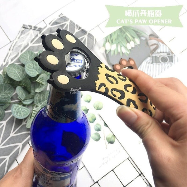 Creative Bottle Opener Cartoon Cat Claw Bottle Opener Magnetic Household Refrigerator Bar Beer Bottle Opener Kitchen Accessories