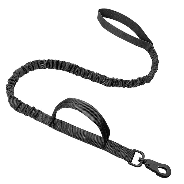 Durable Military Tactical Dog Collar Bungee Leash Set Pet Nylon Walking Training Collar For Medium Large Dogs German Shepard