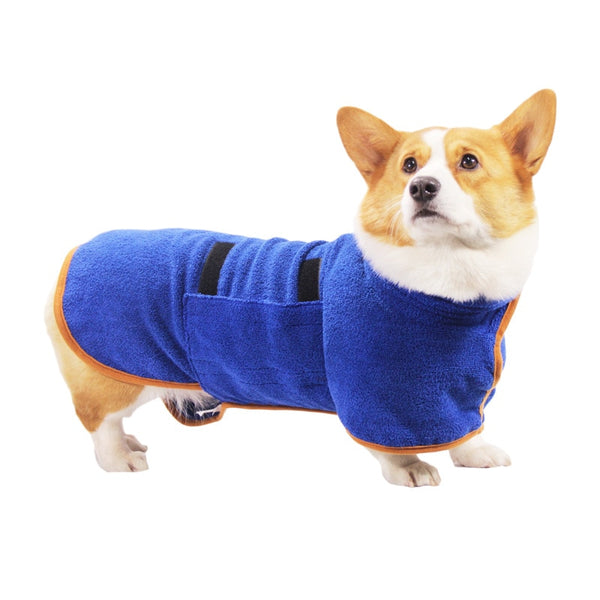 Super Quick Drying Absorption Soft Bath Microfiber Comfortable Coat Dog Pet Towel Bathrobe