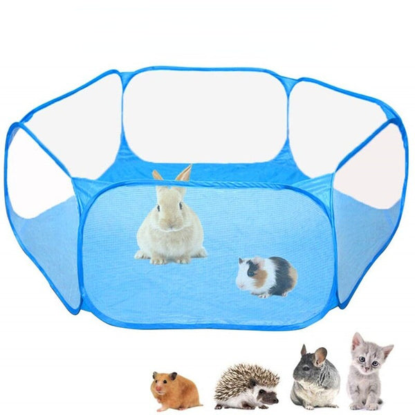 Portable Pet Cat Dog Cage Tent Playpen Folding Fence For Hamster Hedgehog Small Animals Breathable Puppy Cat Rabbit Guinea Pig