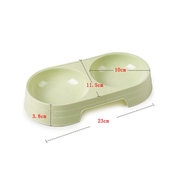 Cat Puppy Feeding Supplies Double Pet Bowls Dog Food Water Feeder Stainless Steel Pet Drinking Dish Feeder Small Dog Accessories