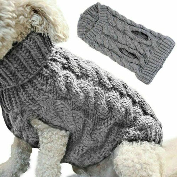 Dog Sweaters Winter Warm Dog Clothes for Small Dogs Turtleneck Knitted Pet Clothing Puppy Cat Sweater Vest Chihuahua Yorkie Coat