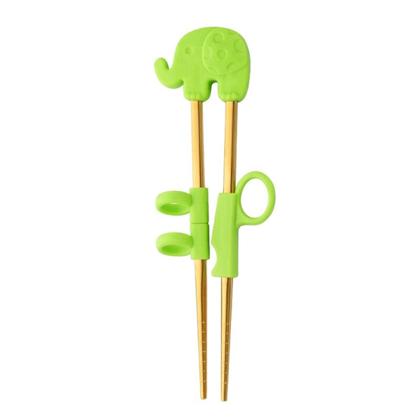 Reusable Stainless Steel Cute Portable Chopsticks For Kids Learning Training Chopsticks Food Sticks Learner Kids Enlightenment