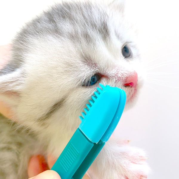 Dog Cat Cleaning Supplies Pet Soft Eye Brush Cats Brush Toothbrush Tear Stains Brush Eye Care Pets Cleaning Grooming Tools