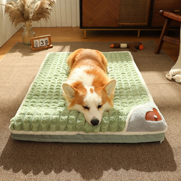 Winter Super Warm Dog Mat Thickened Dog Sofa for Small Medium Large Dogs Cats Deep Sleep Fluff Bed Removable Washable Pet Bed