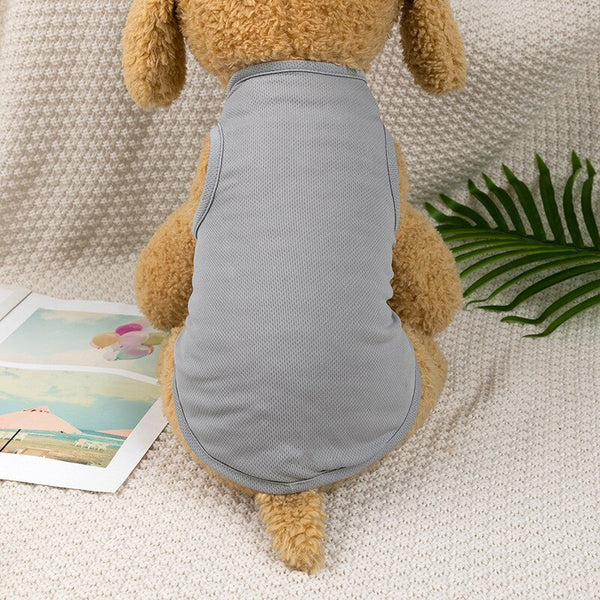 Dog Vest Small Dog Clothing Puppy Pet Cat T-shirt Thin Section Breathable Bottoming Puppy Shirt Soft Leisure Cat Vest