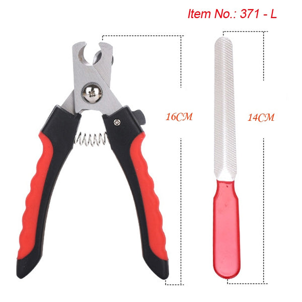 Professional Pet Cat Dog Nail Clipper Cutter With Sickle Stainless Steel Grooming Scissors Clippers for Pet Claws Dog Supplies