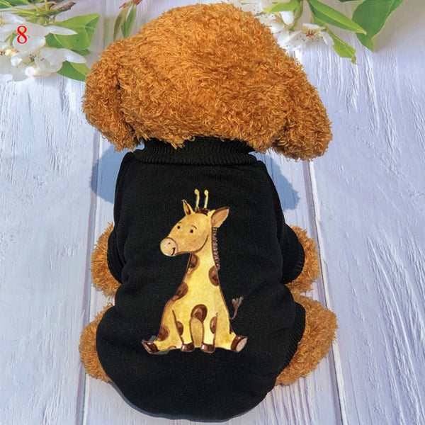 Pet T Shirt Cat Vest Sport Shirt Cat Sweater Pet Clothing Crew Neck Cartoon Bear Puppy Hoodie Fashion Autumn Winter Dog Clothes