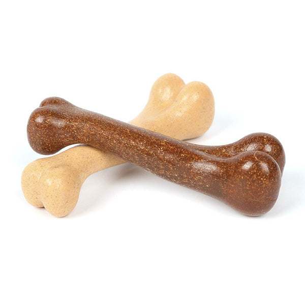 Indestructible Dog Bone Natural Non-Toxic Puppy Toys Molar Teeth Clean Dogs Bones Pet Chew Game Dental Care