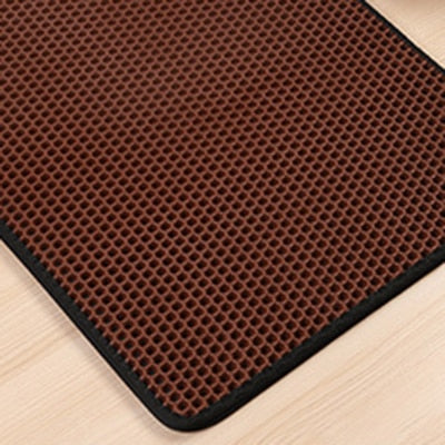 Pet Cat Litter Mat EVA Double-Layer Cat Litter Trapper Mats with Waterproof Bottom Non-slip Pet Litter Cat Mat Layer kattenmand