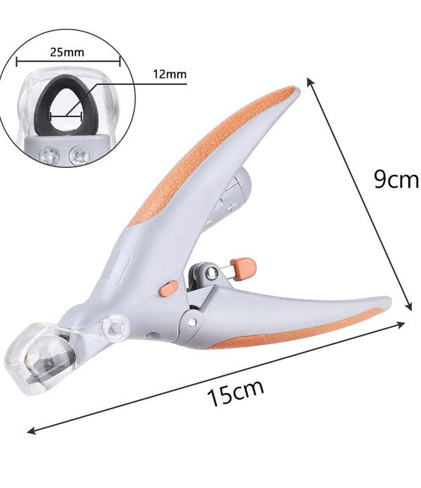 Professional Pet Nail Clipper with LED Light Dog Cat Groomin Tool Scissors Nail Toe Claw Scissors Trimmer Animal Pet Supplies