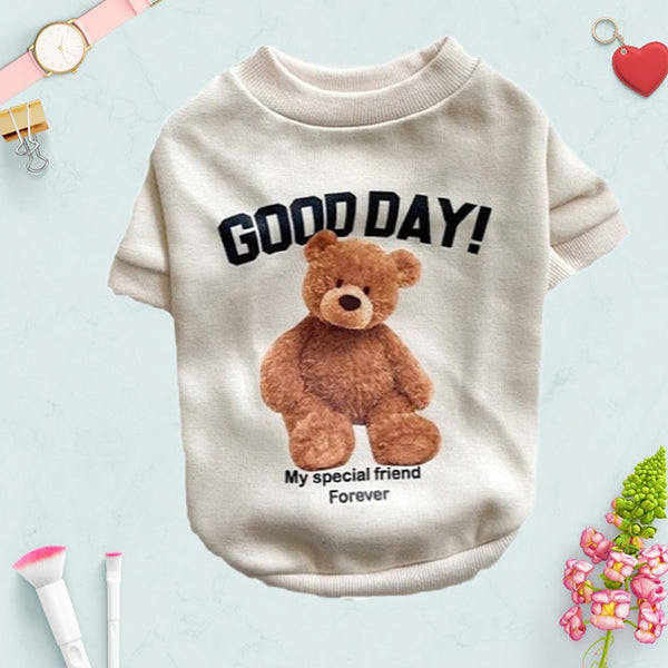 Autumn Winter Puppy Hoodie Clothing Cartoon Bear T Shirt Vest Cat Sweater with Pocket Dog Sport Shirt Pet Vest free shipping