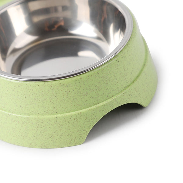 Cat Puppy Feeding Supplies Double Pet Bowls Dog Food Water Feeder Stainless Steel Pet Drinking Dish Feeder Small Dog Accessories