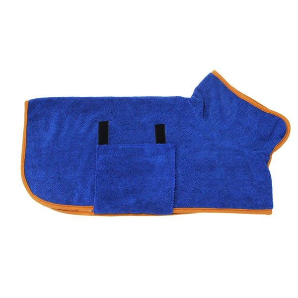 Super Quick Drying Absorption Soft Bath Microfiber Comfortable Coat Dog Pet Towel Bathrobe