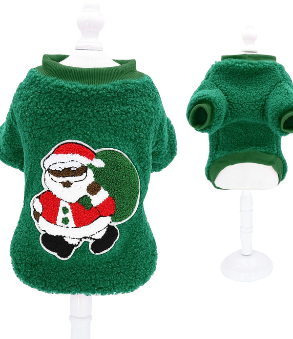 Christmas Dog Clothes T-shirt Cute Puppy Cat Christmas Clothes Costume New Year Pet Clothing Outfit For Chihuahua Yorkshire