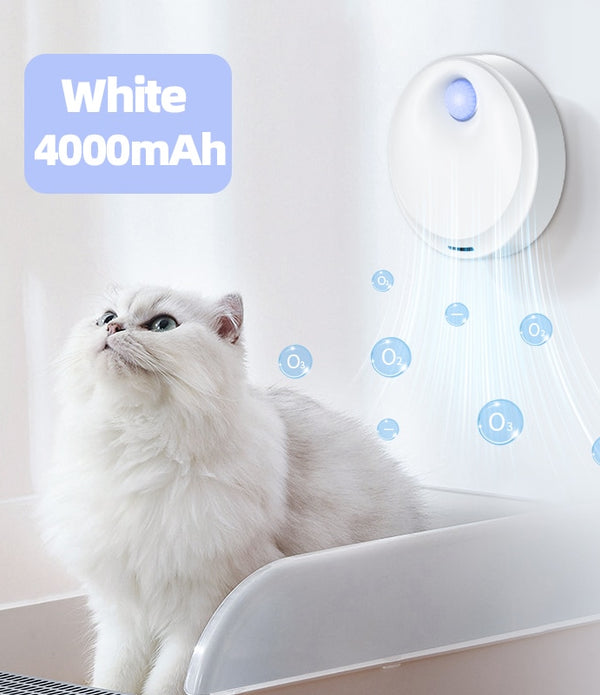 4000mAh Smart Cat Odor Purifier For Cat Litter Box Deodorizer Automatic Pet Toilet Air Purifier Dog Cat Litter Deodorant