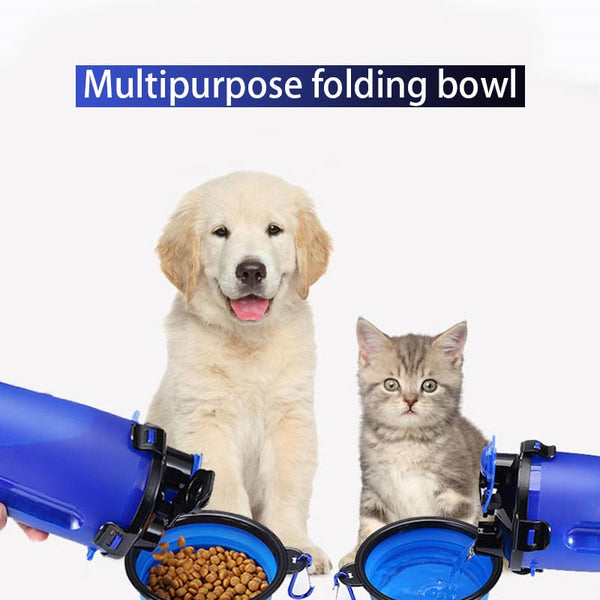 350/1000ml Large Collapsible Dog Pet Folding Silicone Bowl Outdoor Travel Portable Puppy Food Container Feeder Dish Bowl