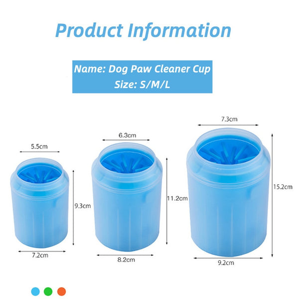 Dog Paw Cleaner Cup Soft Silicone Foot Cleaning Brush Portable Pet Dogs Towel Foot Washer Foot Cleaning Bucket Dog Accessories