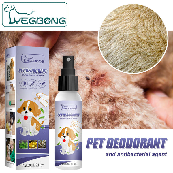 60ml Dog & Cat Deodorant With Natural Plant Formula Pet Liquid Perfume Spray To Make Your Puppy Smell Great Long-Lasting Clean